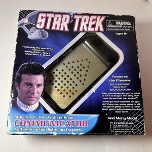 Star Trek II The Wrath Of Khan Communicator New In Box Kirk Spock 2010